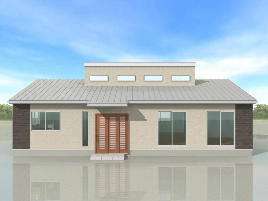 建物と外遊び場