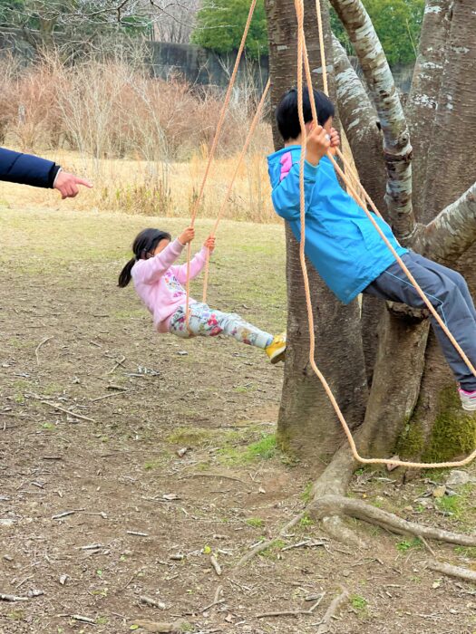 1月個別支援②自然派の野外運動療育